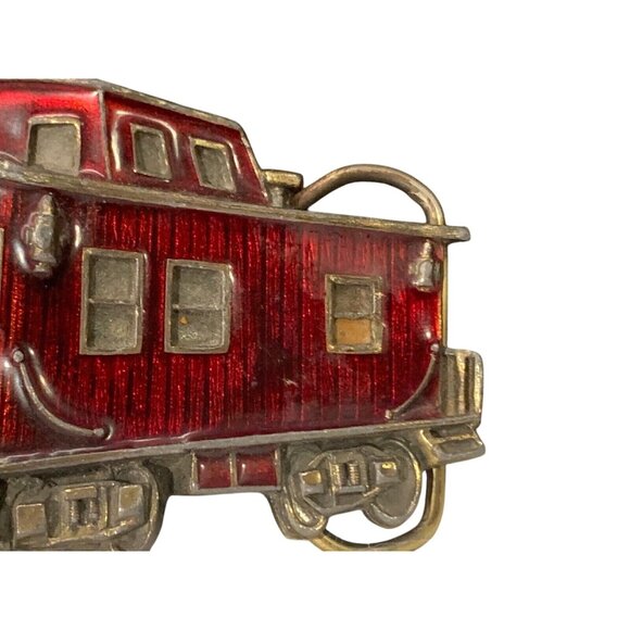 Vintage The Great American Chicago Belt Buckle Train Caboose 1979 (1151) - Picture 3 of 5